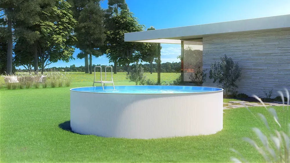 Stahlwand Swimming Pool "New Splasher Secure"