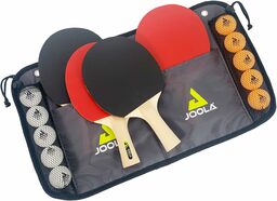 Tischtennis Schlägerset "Family" mit 4 Schlägern und 10 Bällen