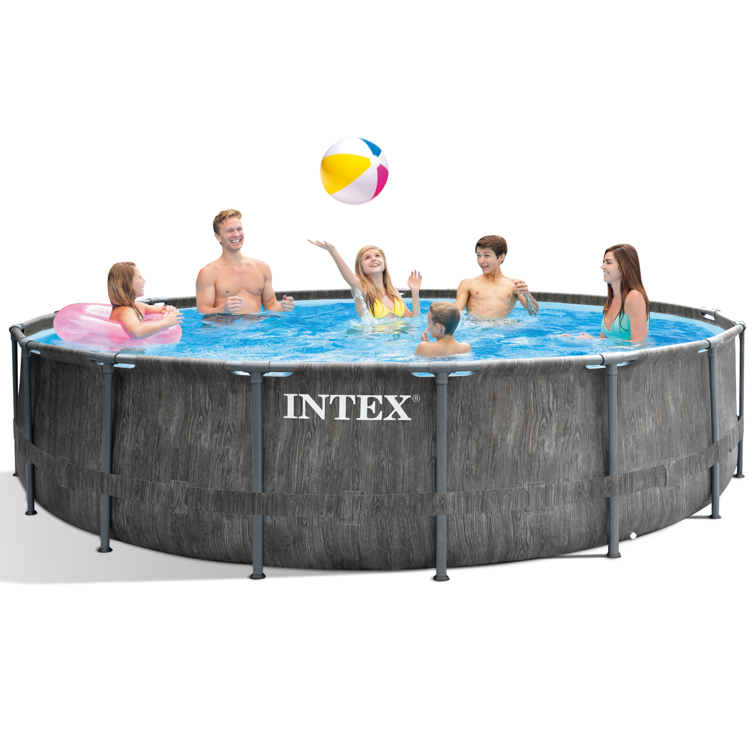 Frame Swimming Pool Set "Prism Greywood"