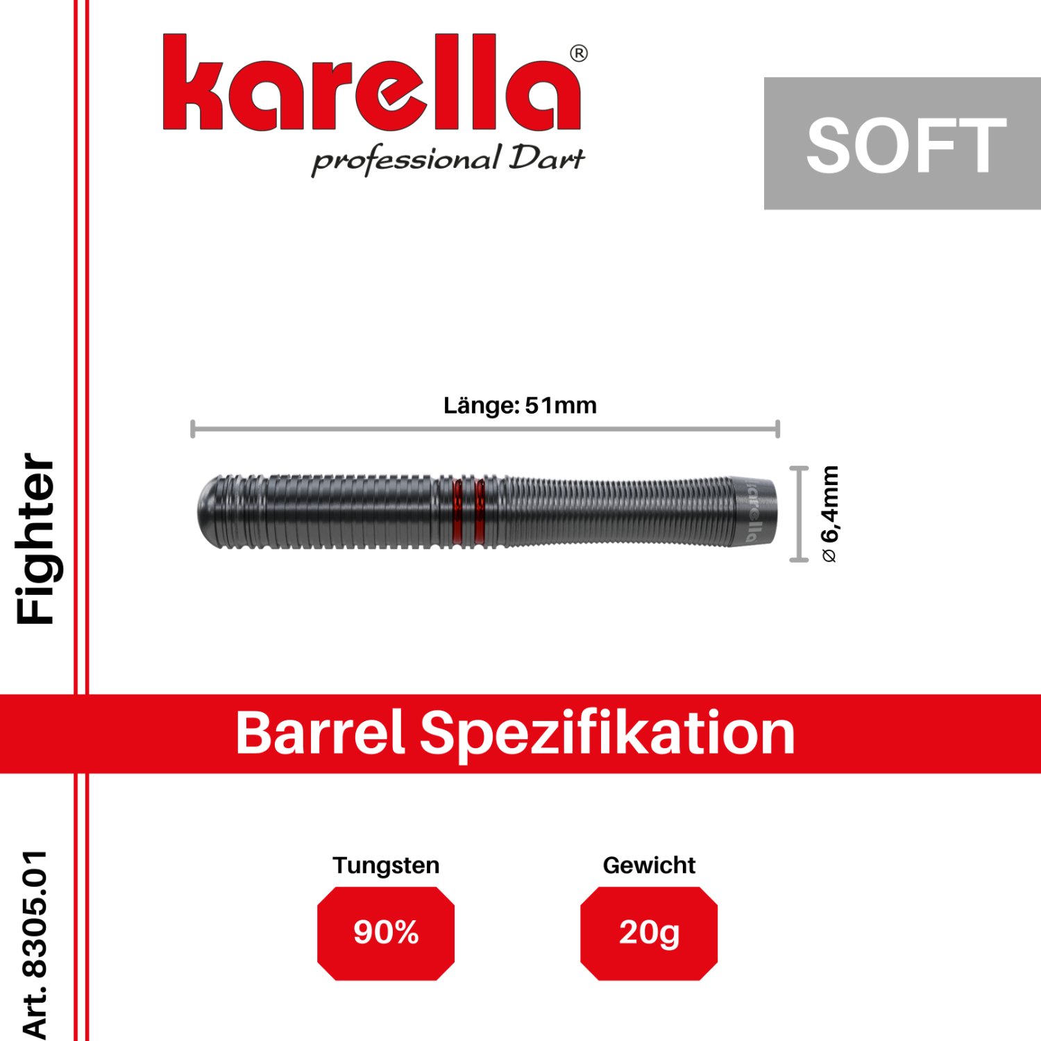 Softdart "Fighter" Spezifikation