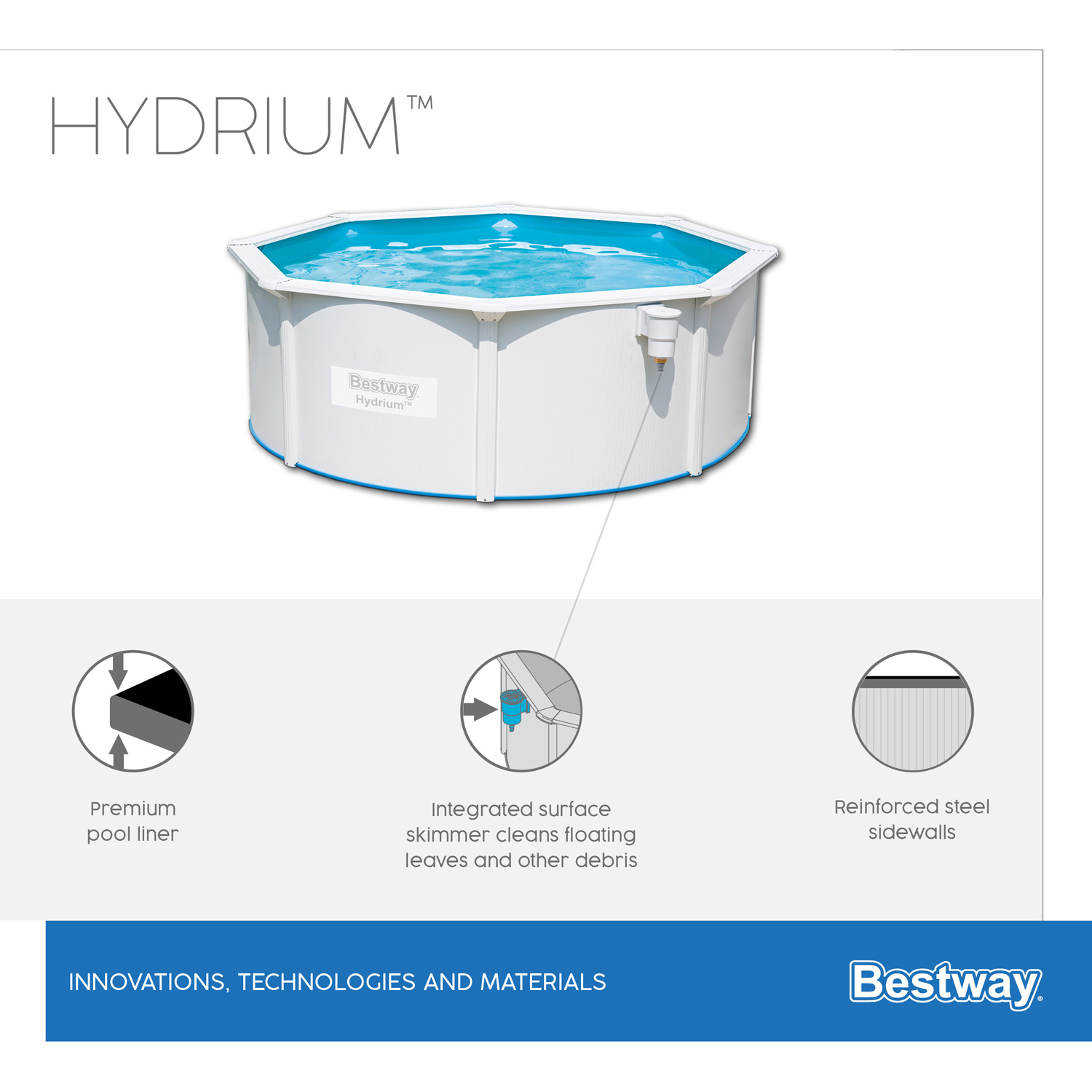 Frame Swimming Pool Set "Hydrium" Details