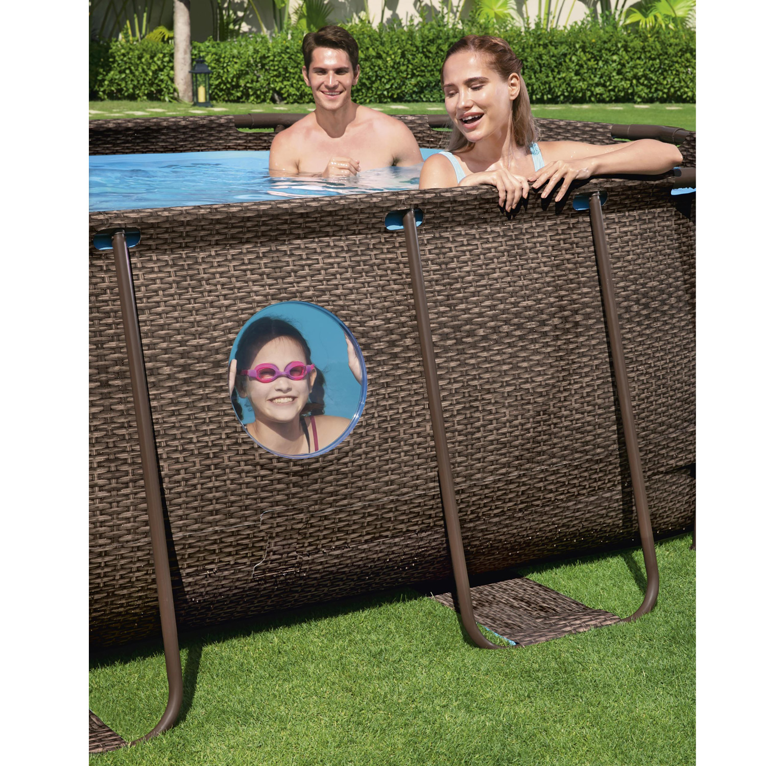 Frame Swimming Pool Set "Power Steel Vista Series" Komplett-Set