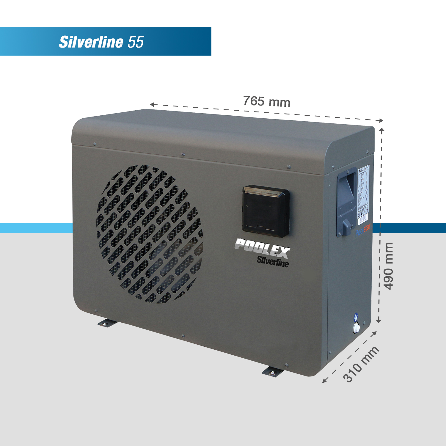 Wärmepumpe "Silverline" Maße