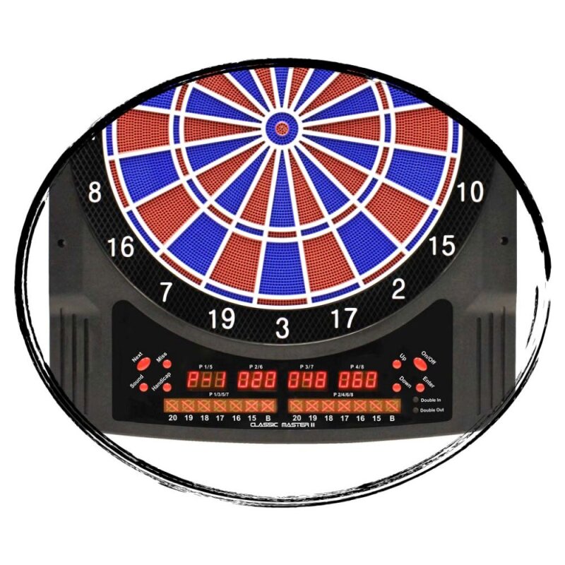 Elektronik Dartboard "CLASSIC MASTER II" LED Anzeige