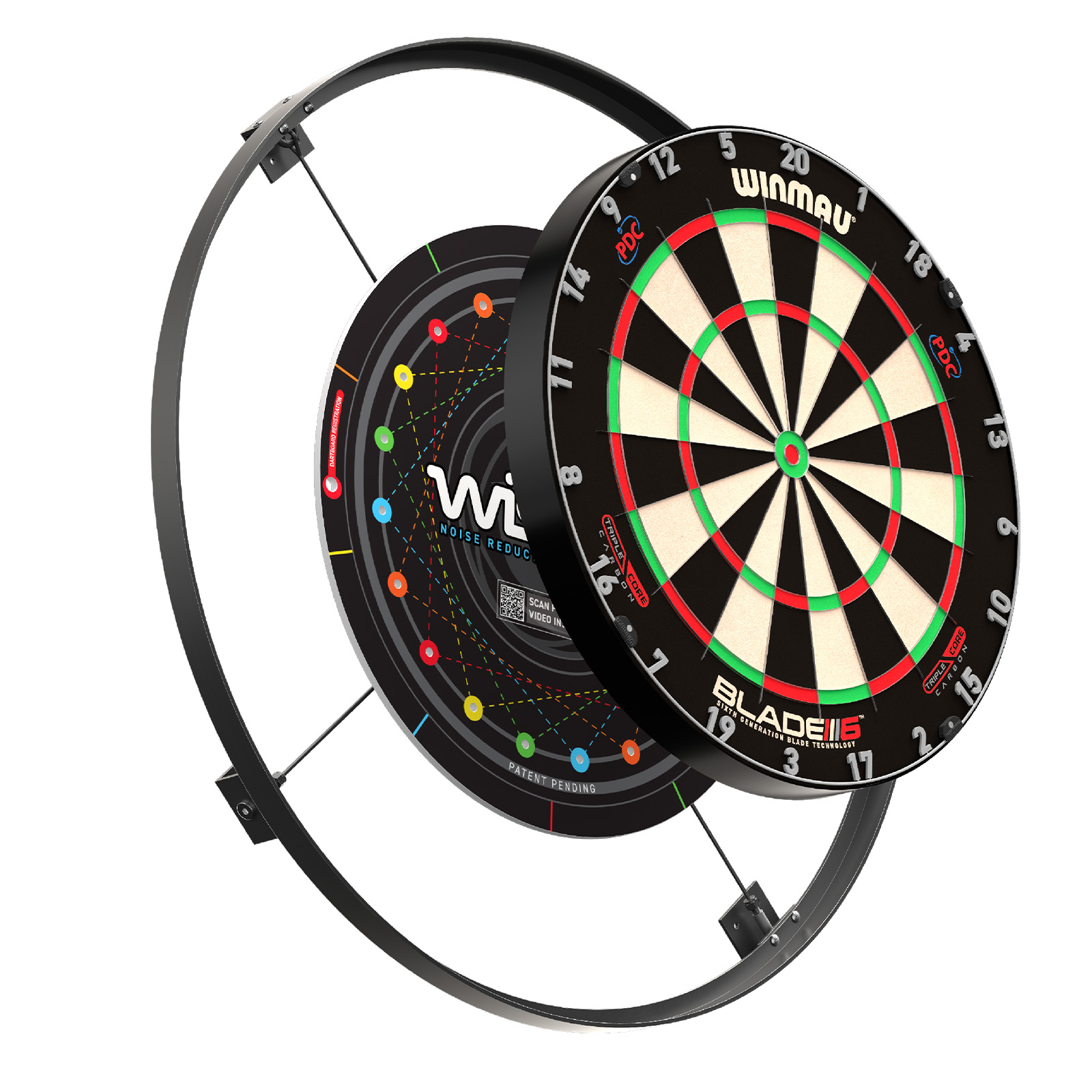 Schallschutz "Wispa" für Steeldartboards