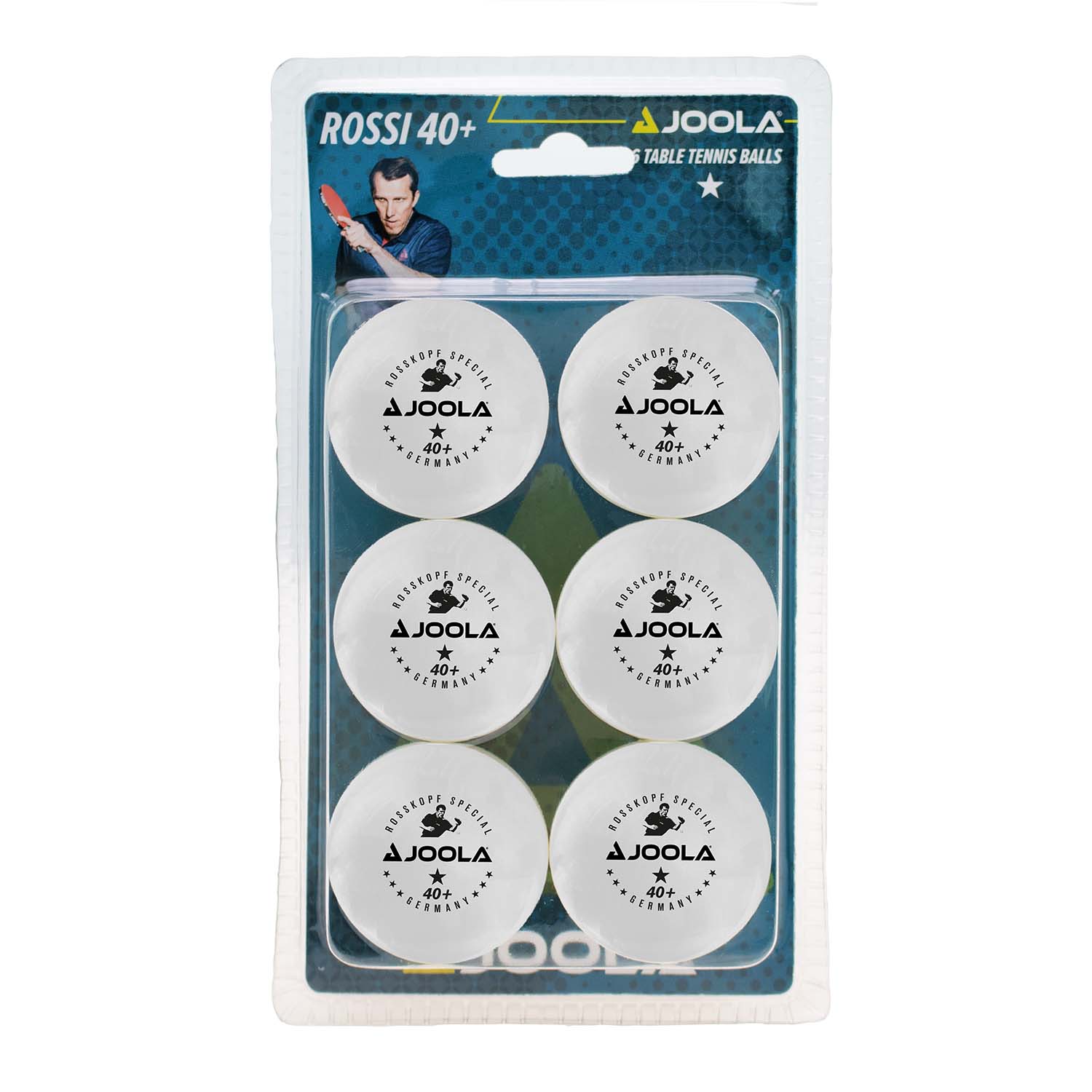 Tischtennisbälle ROSSI* 40+ 6er Set
