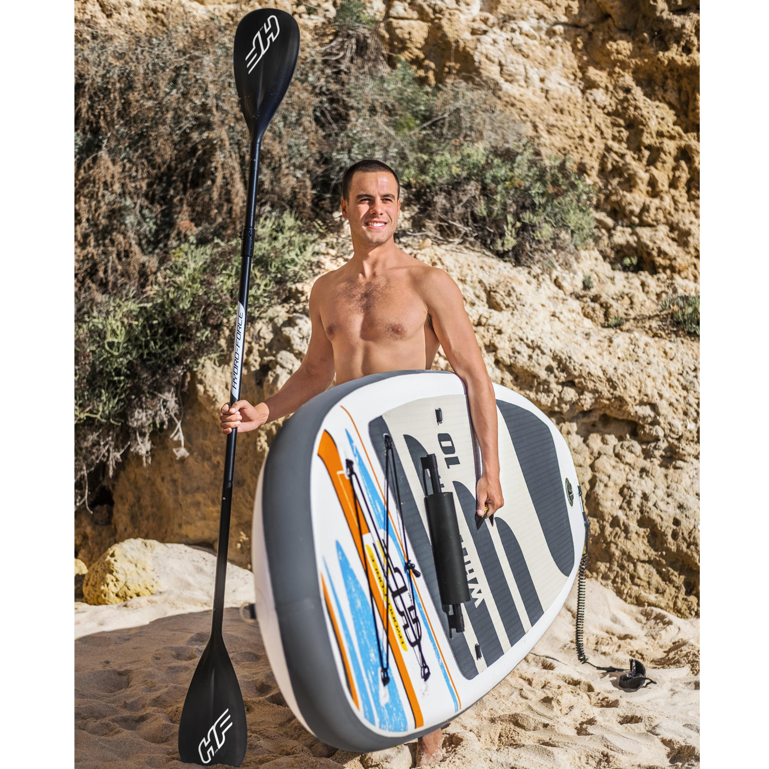 Stand Up Surfboard SUP Allround Set "White Cap"