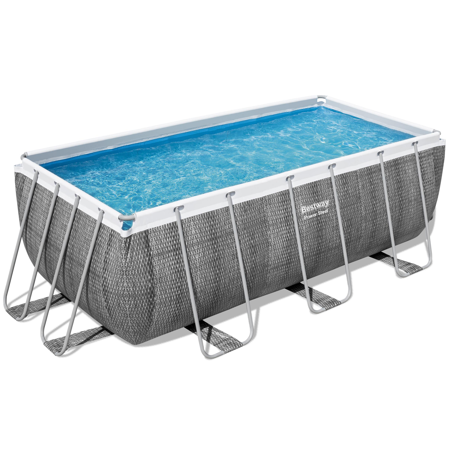 Frame Swimming Pool Set "Power Steel Eckig"