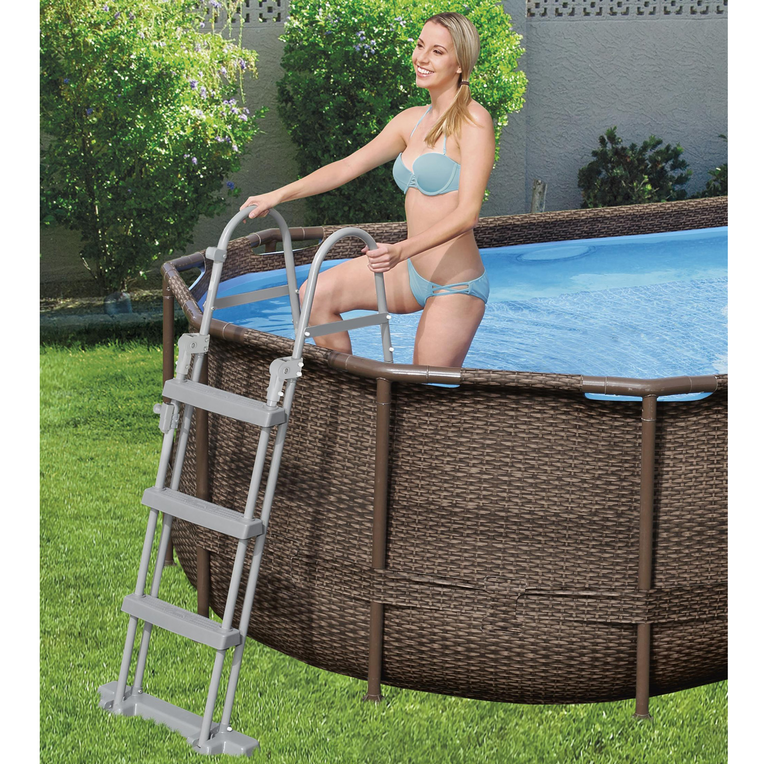 Frame Swimming Pool Set "Power Steel Vista Series" Komplett-Set