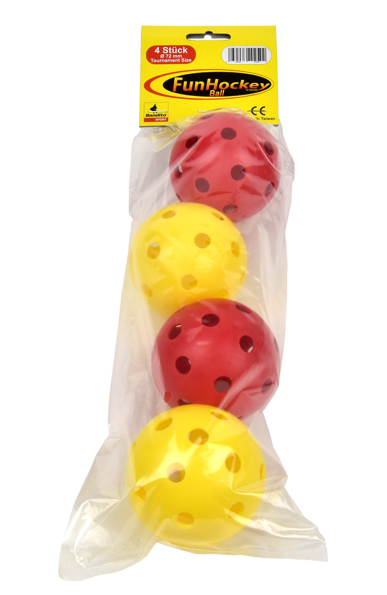 FunHockey (Floorball) -Turnierball, Set 4 St., ⌀ 72 mm