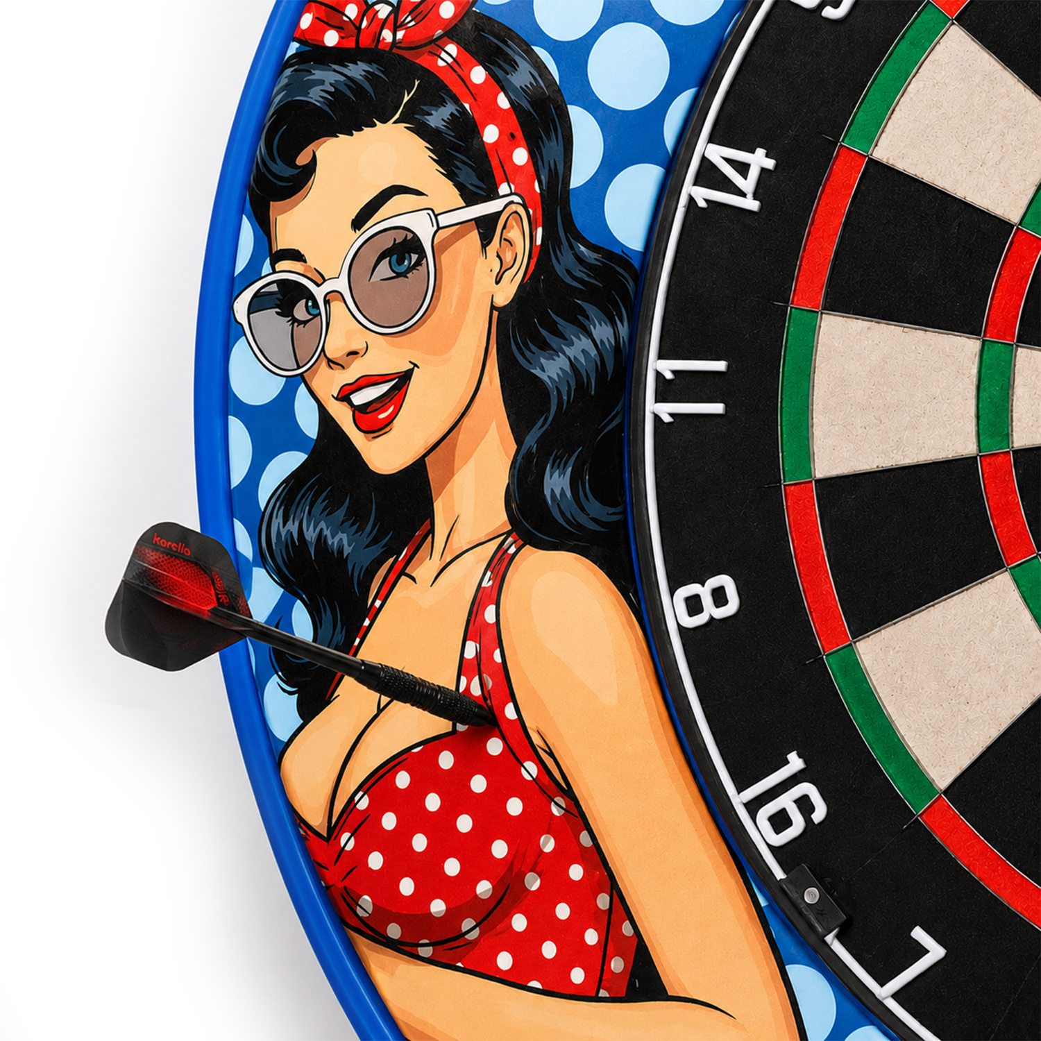 keine sichtbaren Spuren auf der Oberfläche beim Herausziehen der Darts