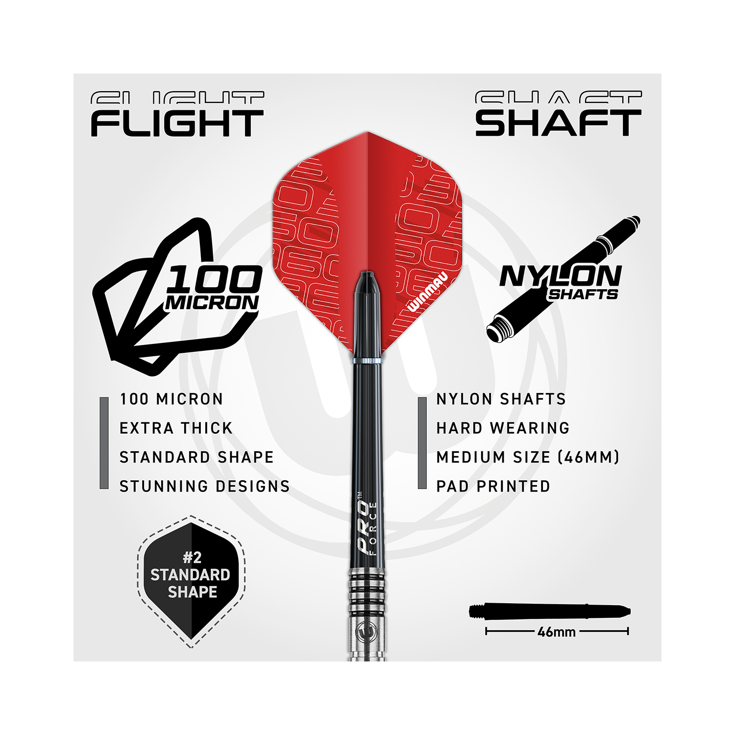 Robuste Flights und Schäfte