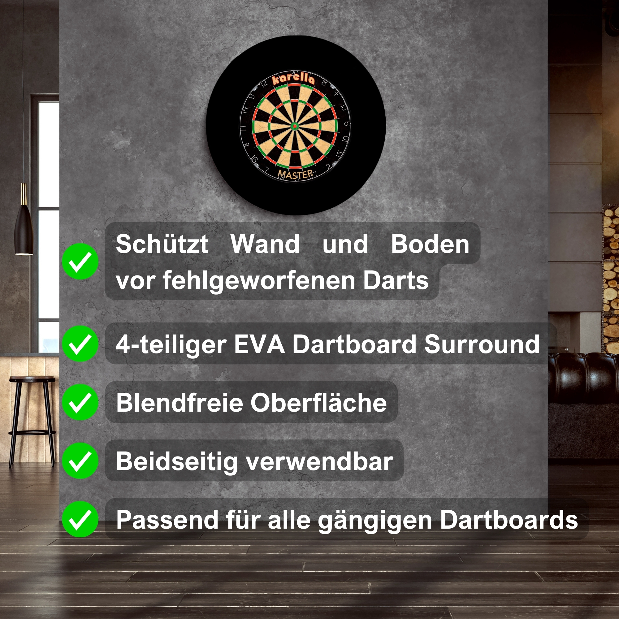 Auffangring für Dartspiele "Catchring"