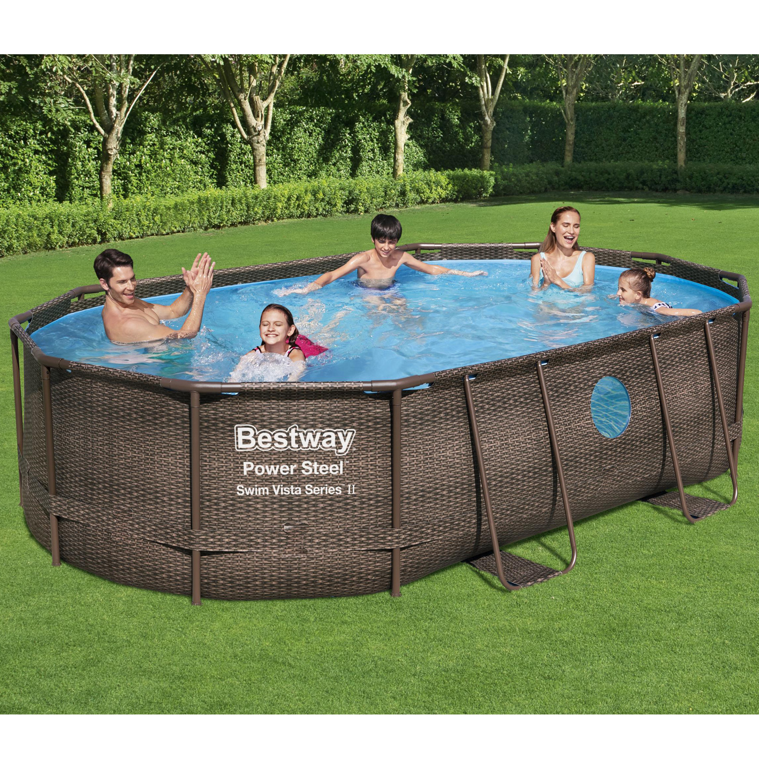Frame Swimming Pool Set "Power Steel Vista Series" Komplett-Set