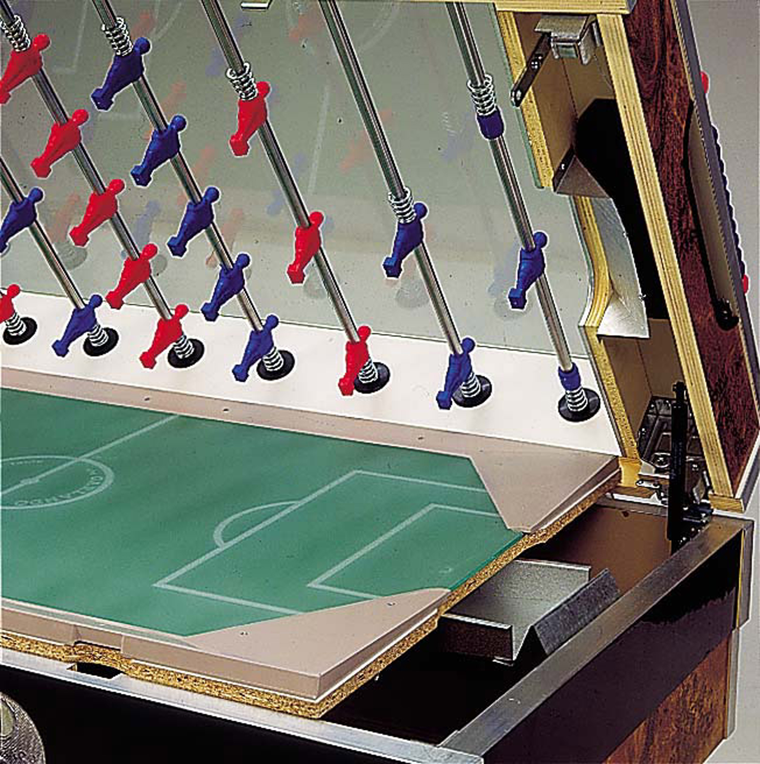 aufklappbarer Kickertisch