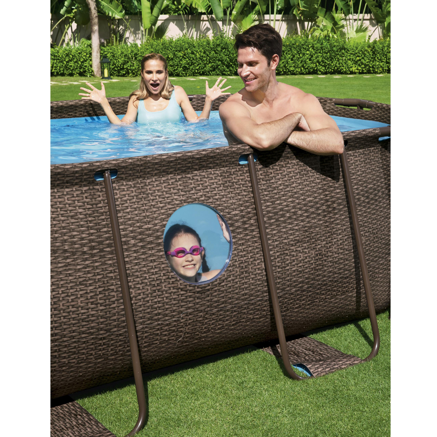Frame Swimming Pool Set "Power Steel Vista Series" Komplett-Set