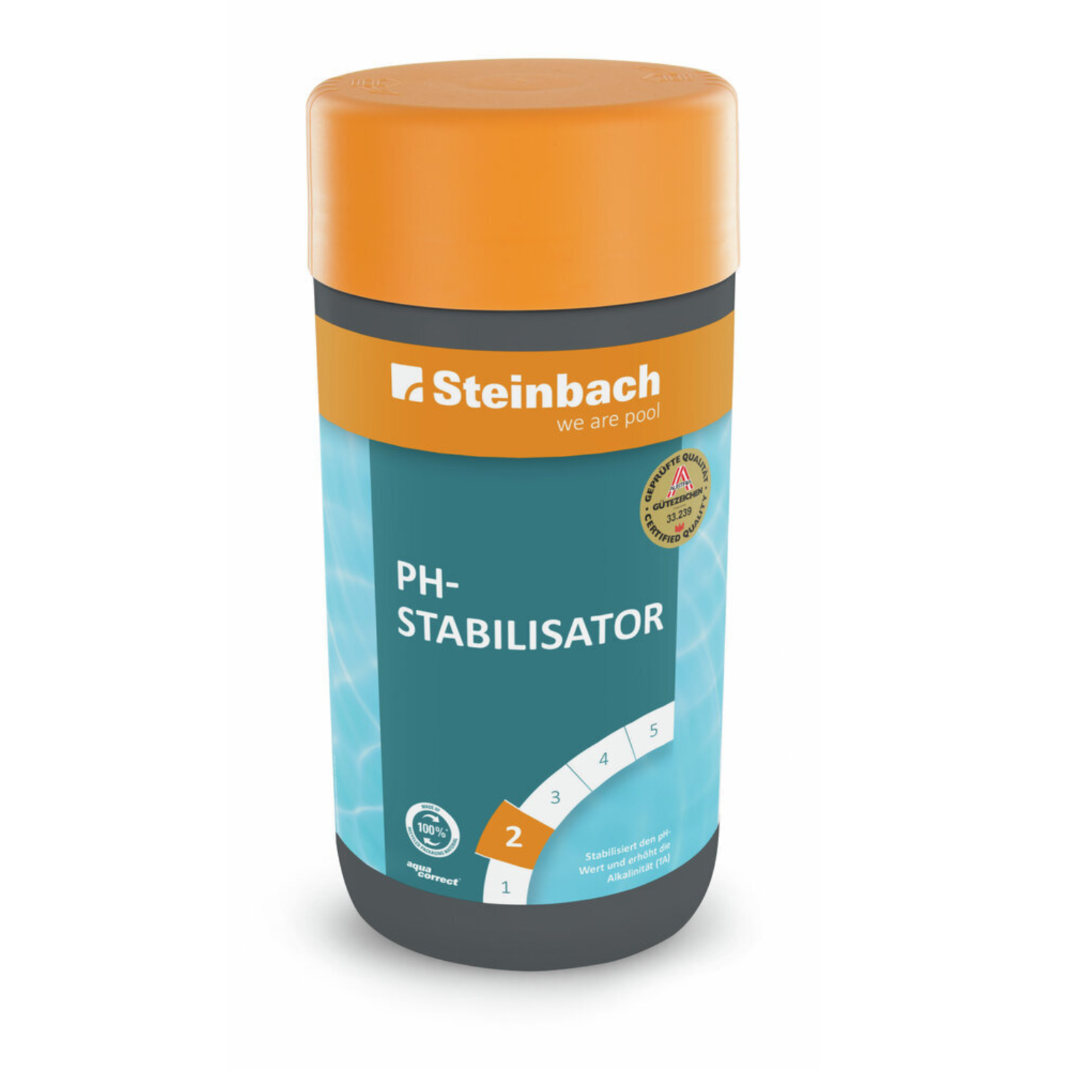 Stabilisiert den pH-Wert und erhöht die Alkalinität (TA)