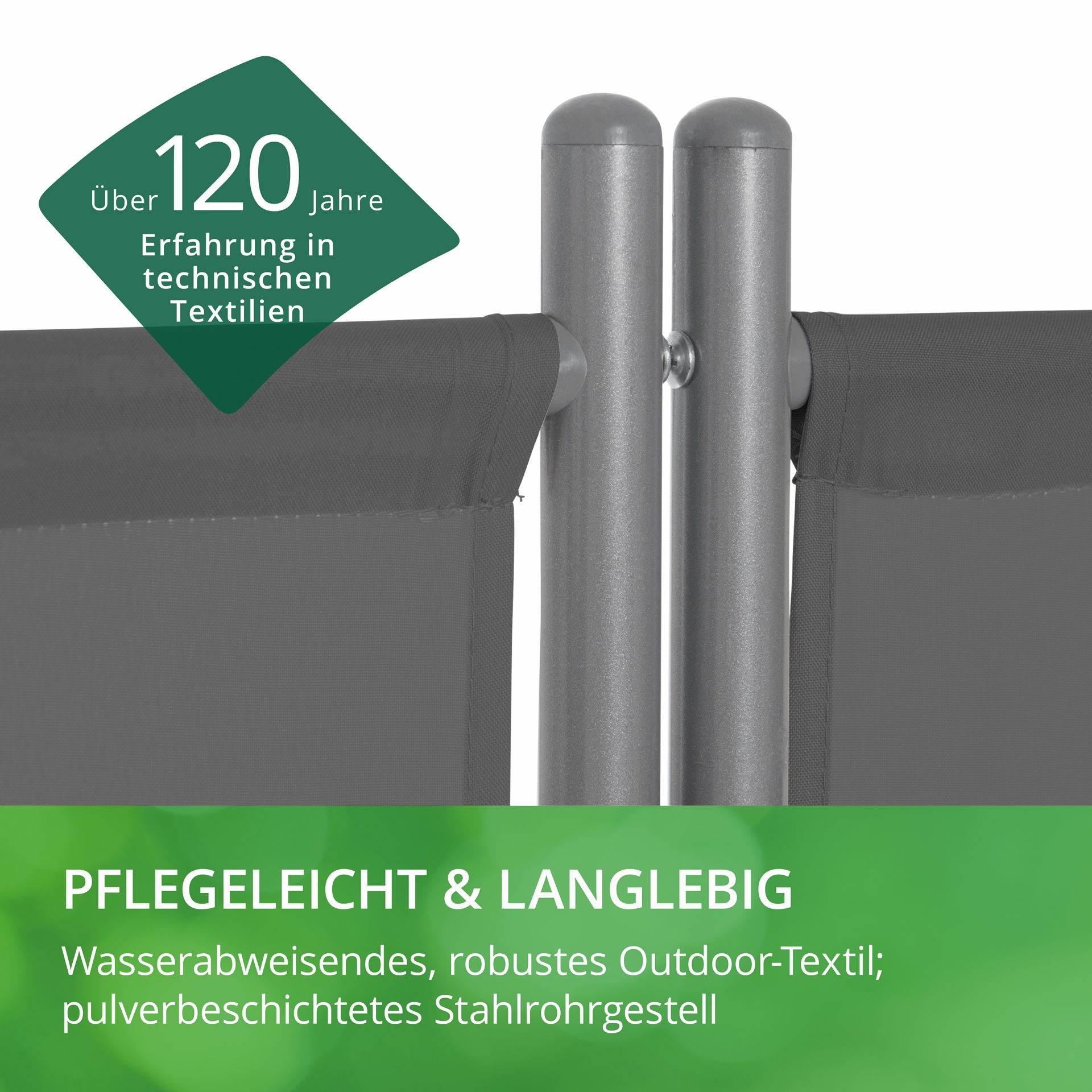 LECO Stellwand anthrazit, pflegeleicht und langlebig