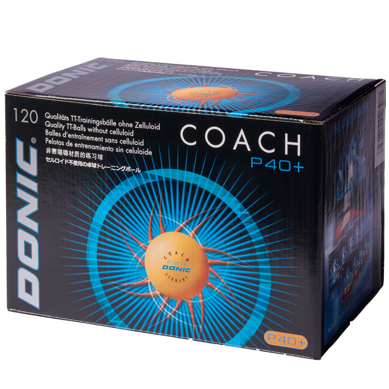 Tischtennisbälle "DONIC Coach P40+ **" 120 Stk.