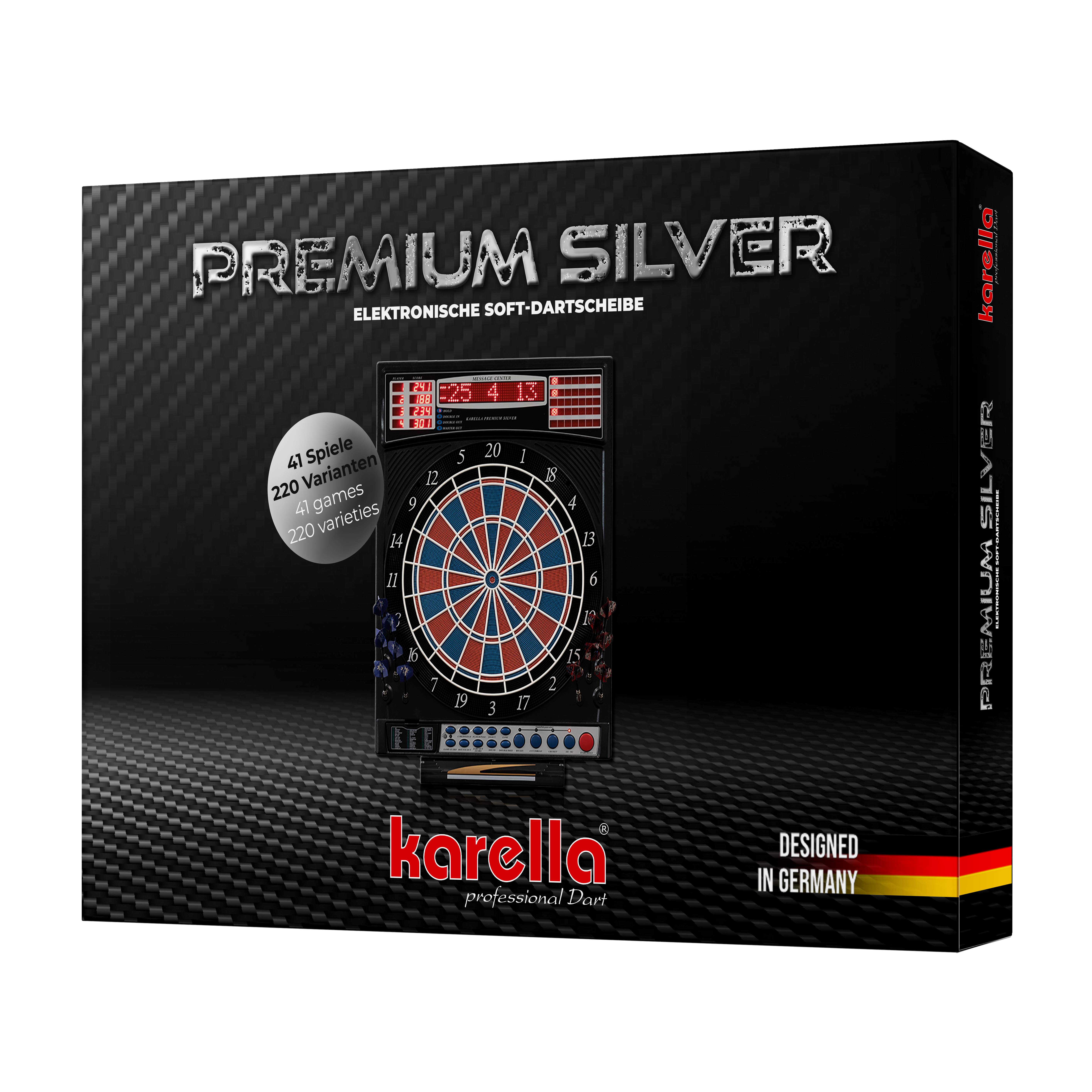 Dartautomat "Karella Premium Silver" Verpackung