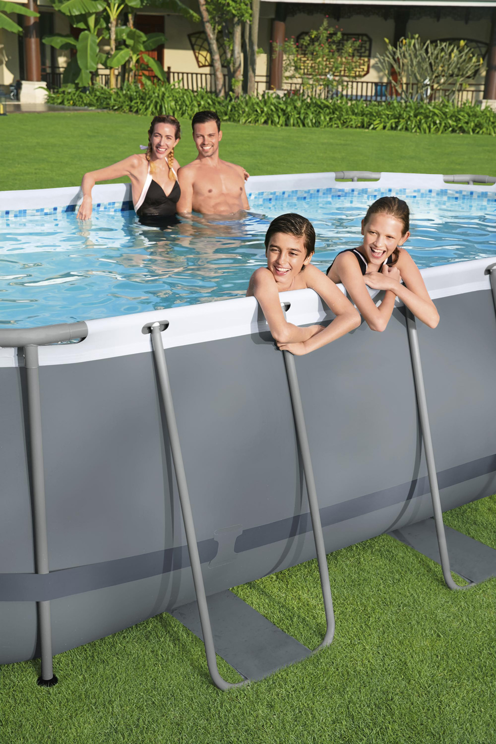 Frame Swimming Pool Set "Power Steel" Komplett-Set Detail