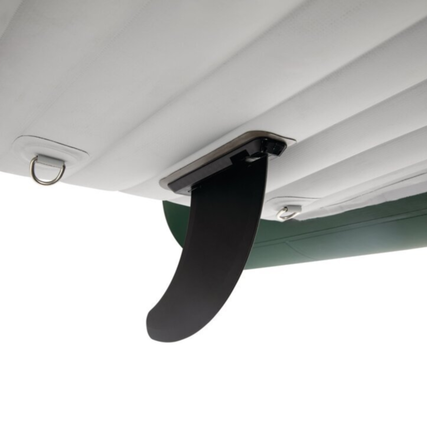 Skeg unter dem Boot für Stabilisierung und verbesserte Spurtreue