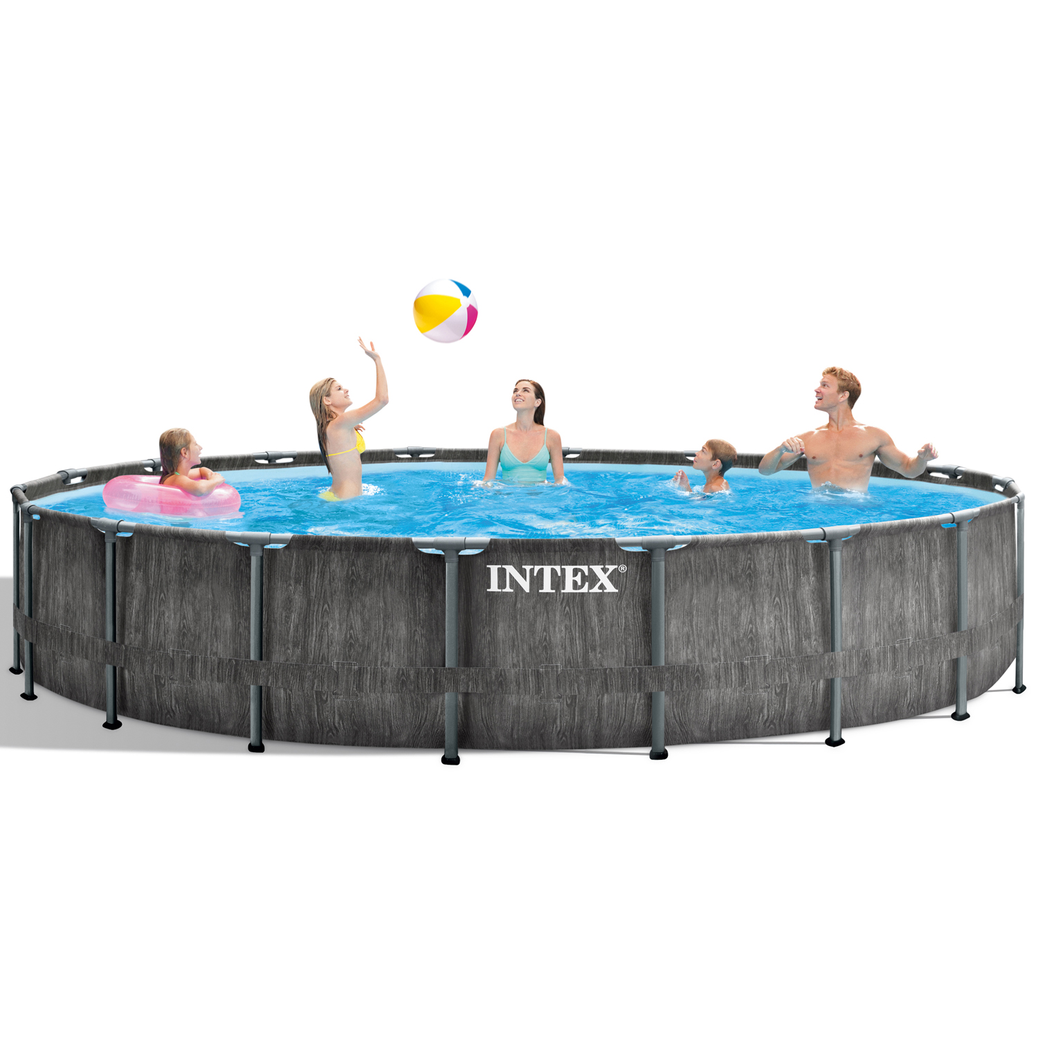 Frame Swimming Pool Set "Prism Greywood"