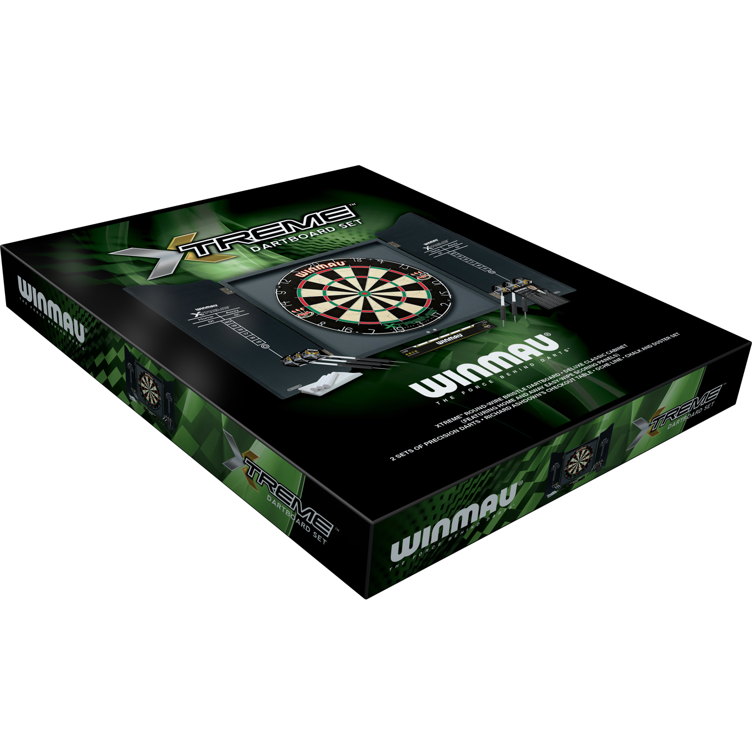 Dartboard-Cabinet Set "Xtreme" Verpackung