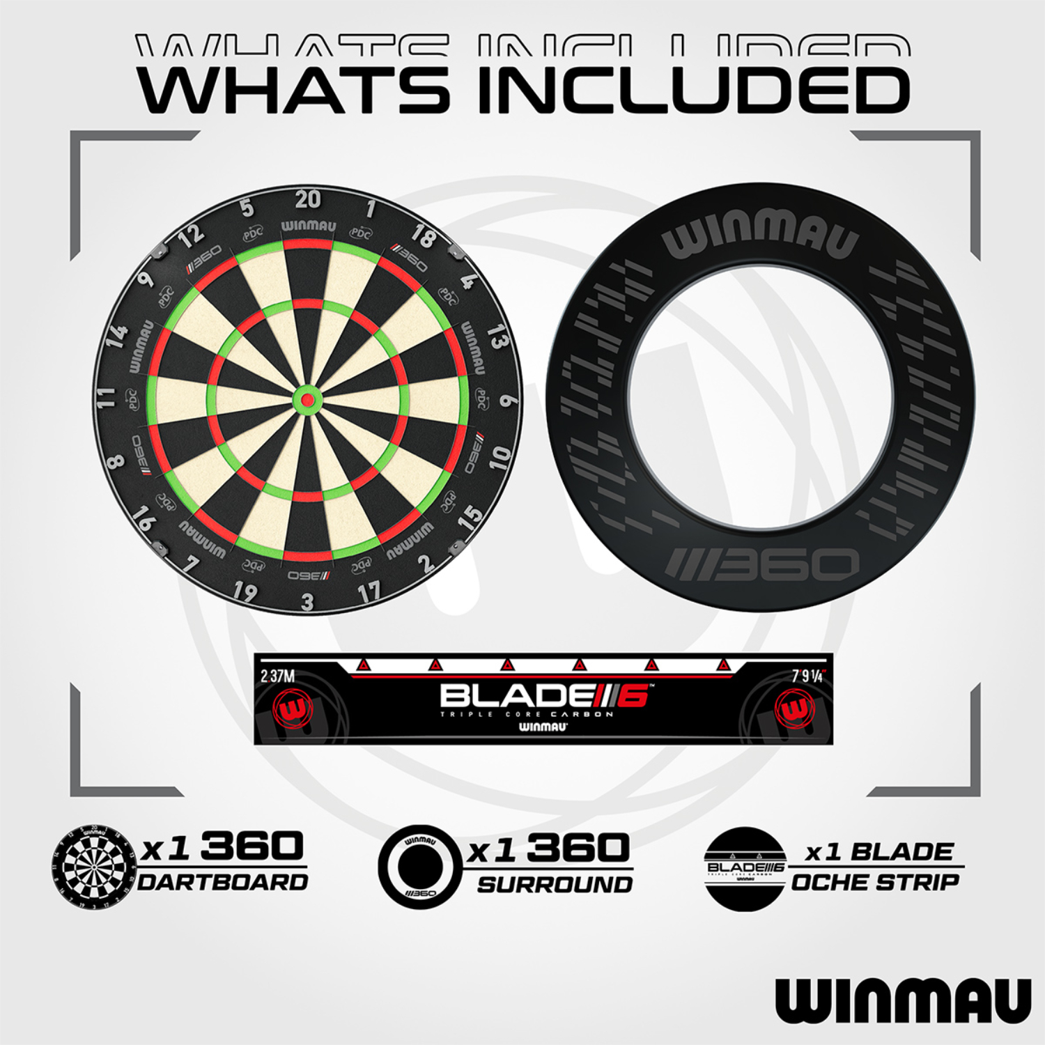 Hochwertiges Dartboard inkl. passendem Zubehör in Profi-Qualität