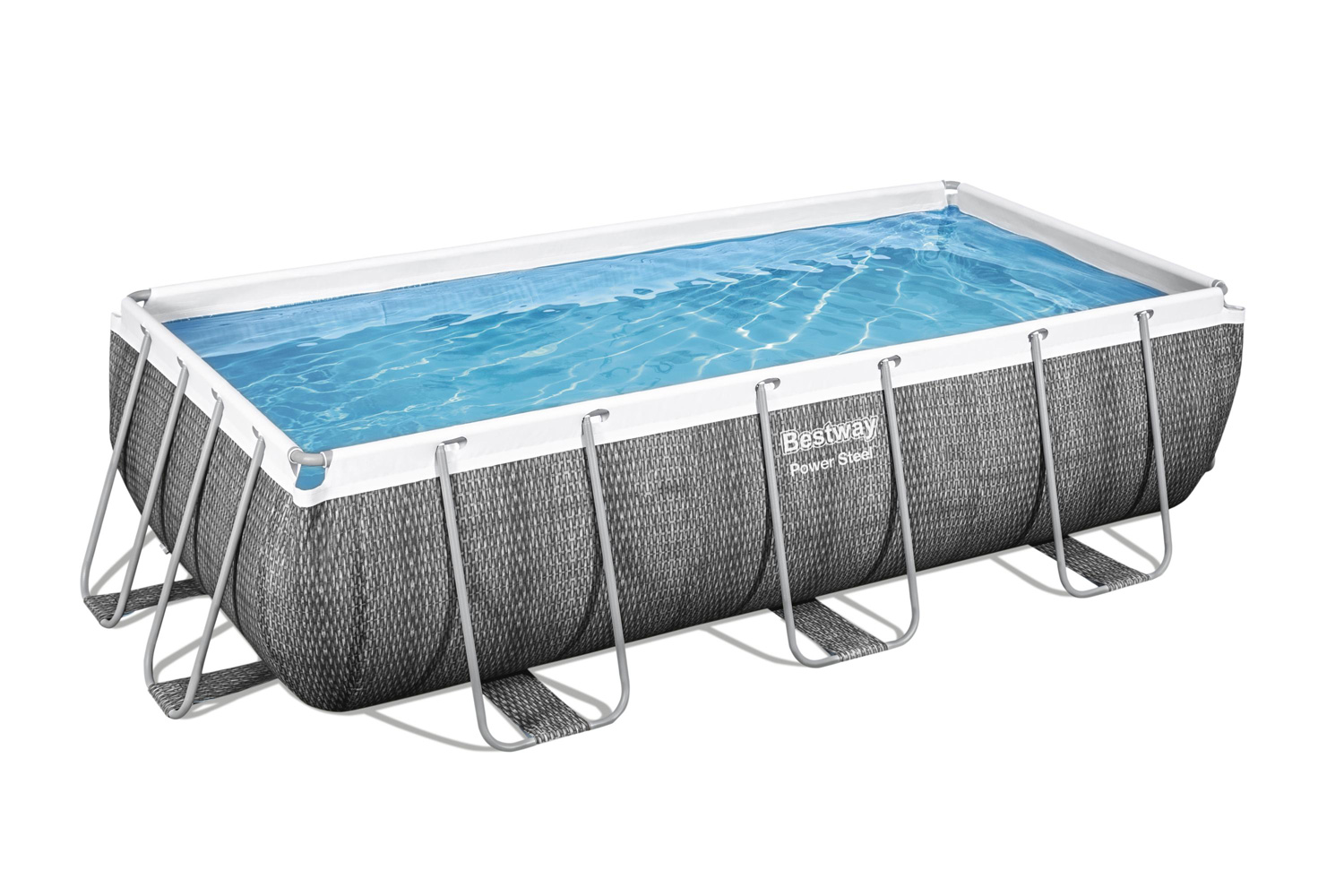Frame Swimming Pool Set "Power Steel Eckig"