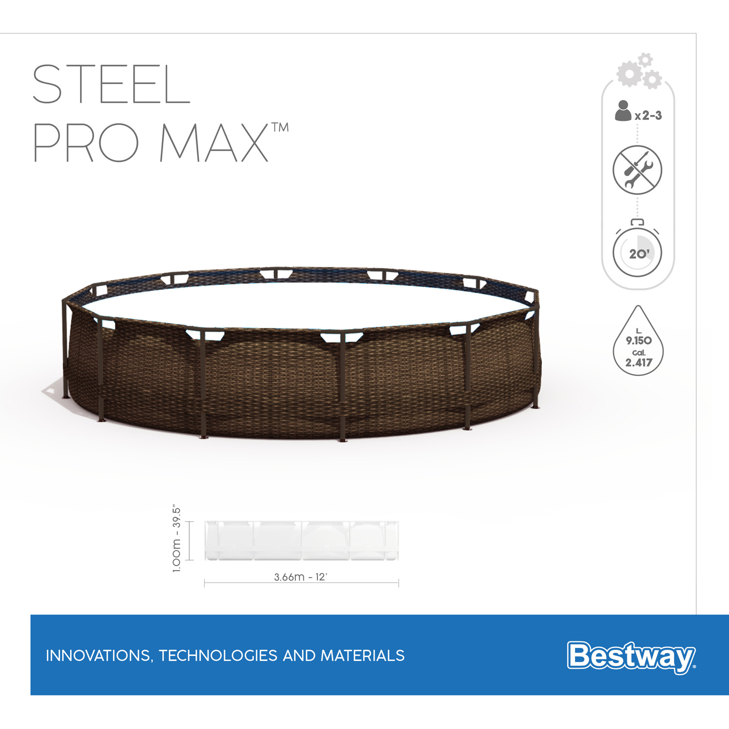 Frame Pool "Steel Pro Max" Material
