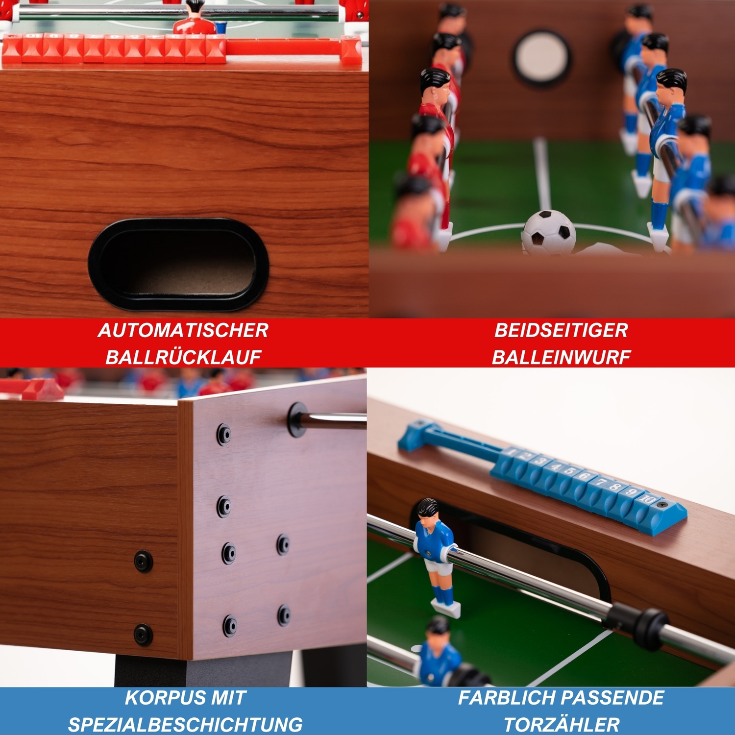 komfortable Ausstattung für einen reibungslosen Spielablauf