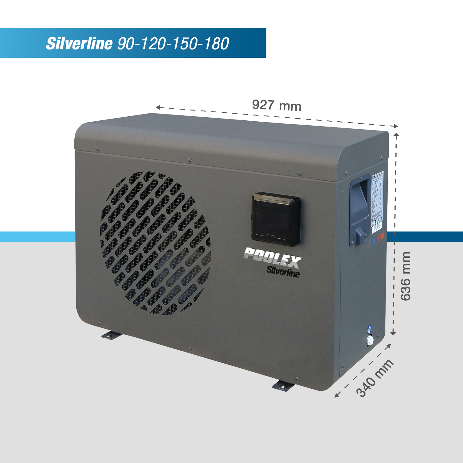 Wärmepumpe "Silverline" Maße
