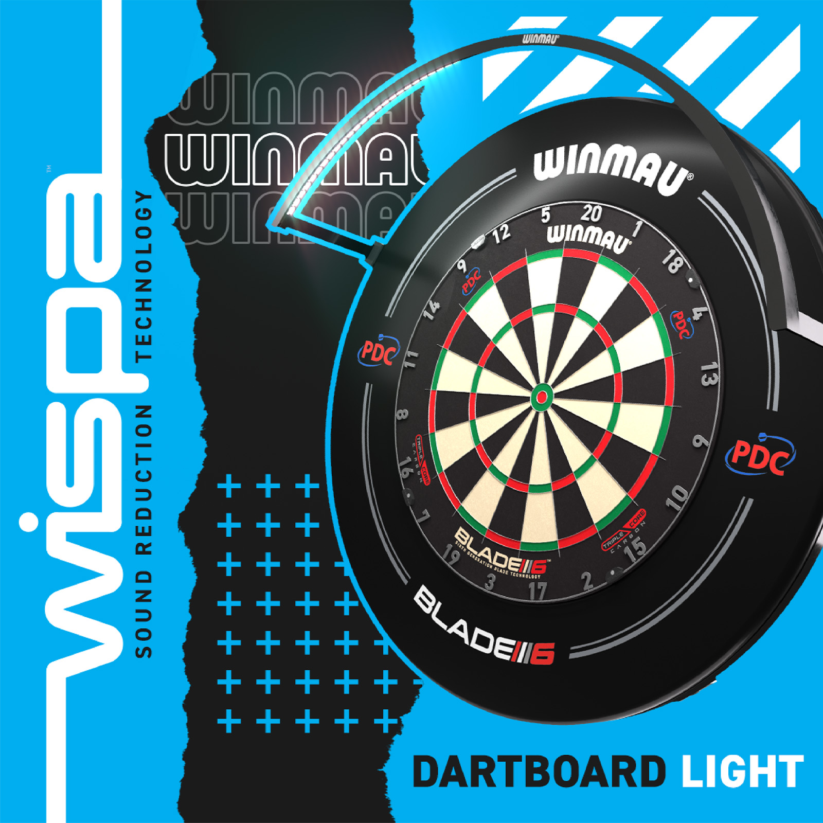 Dartboard-Beleuchtung "Wispa"
