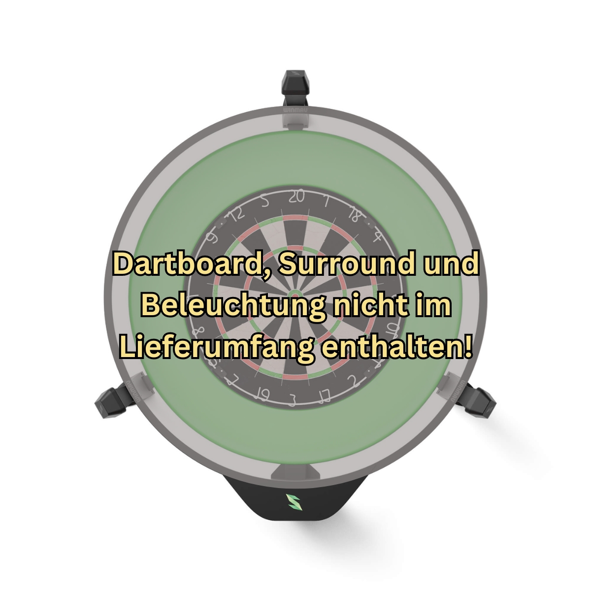 Benötigtes Dartboard, Beleuchtung und Surround müssen separat erworben werden