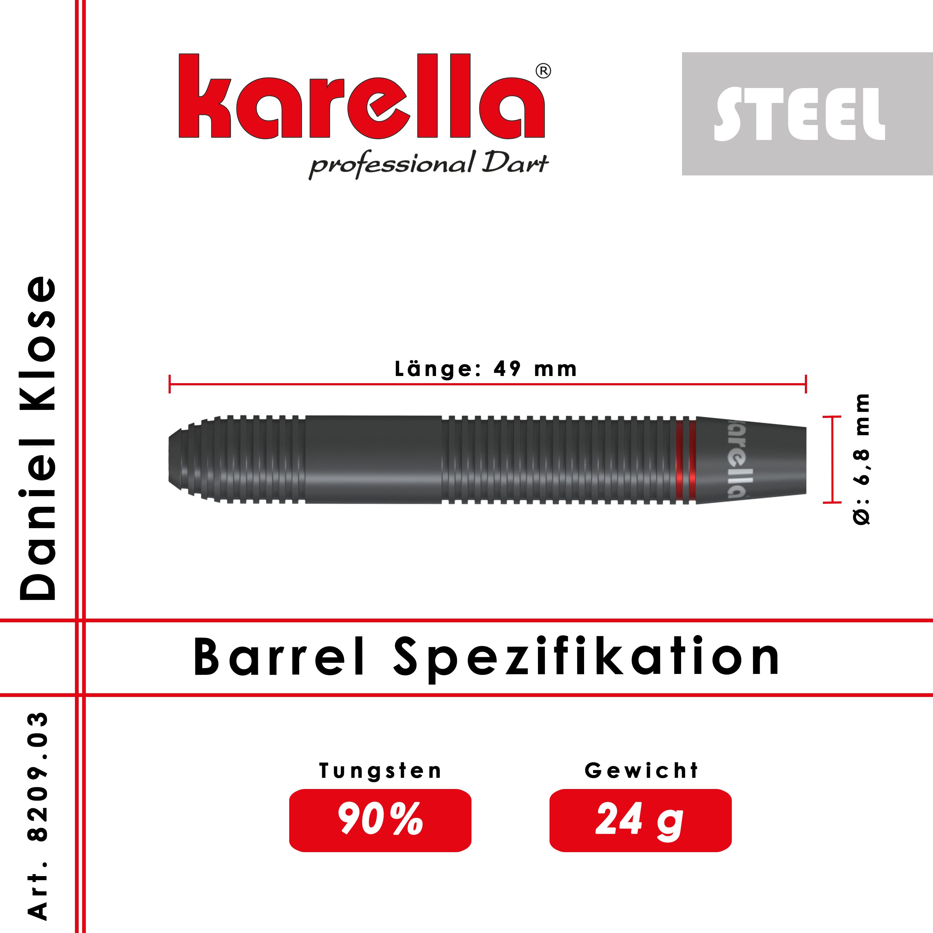 Steeldart "Daniel Klose" Edition