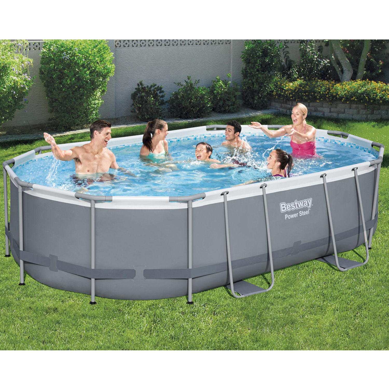 Frame Swimming Pool Set "Power Steel Oval"