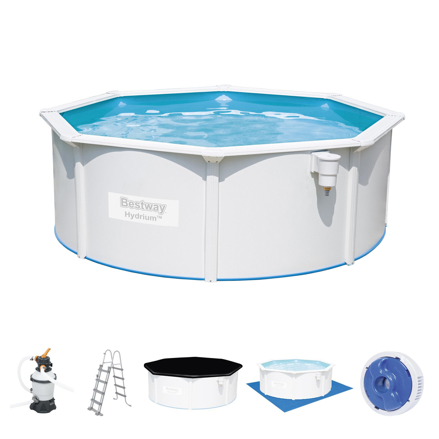 Frame Swimming Pool Set "Hydrium" inkl. Zubehör