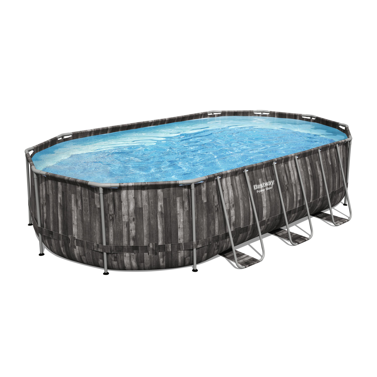 Frame Swimming Pool Set "Power Steel™" Komplett-Set, oval