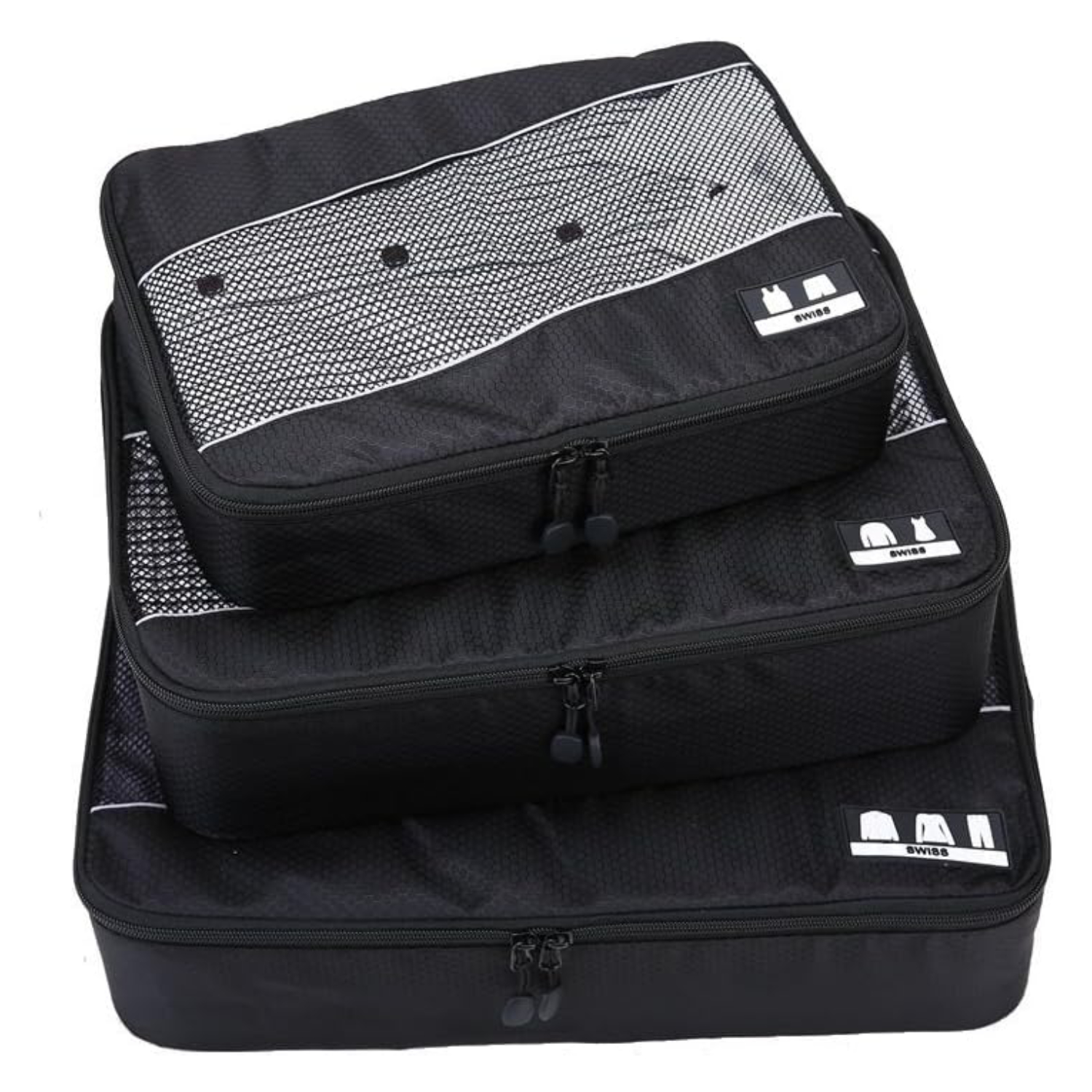 Praktisches Koffer Organizer Set bestehend aus drei Packwürfeln