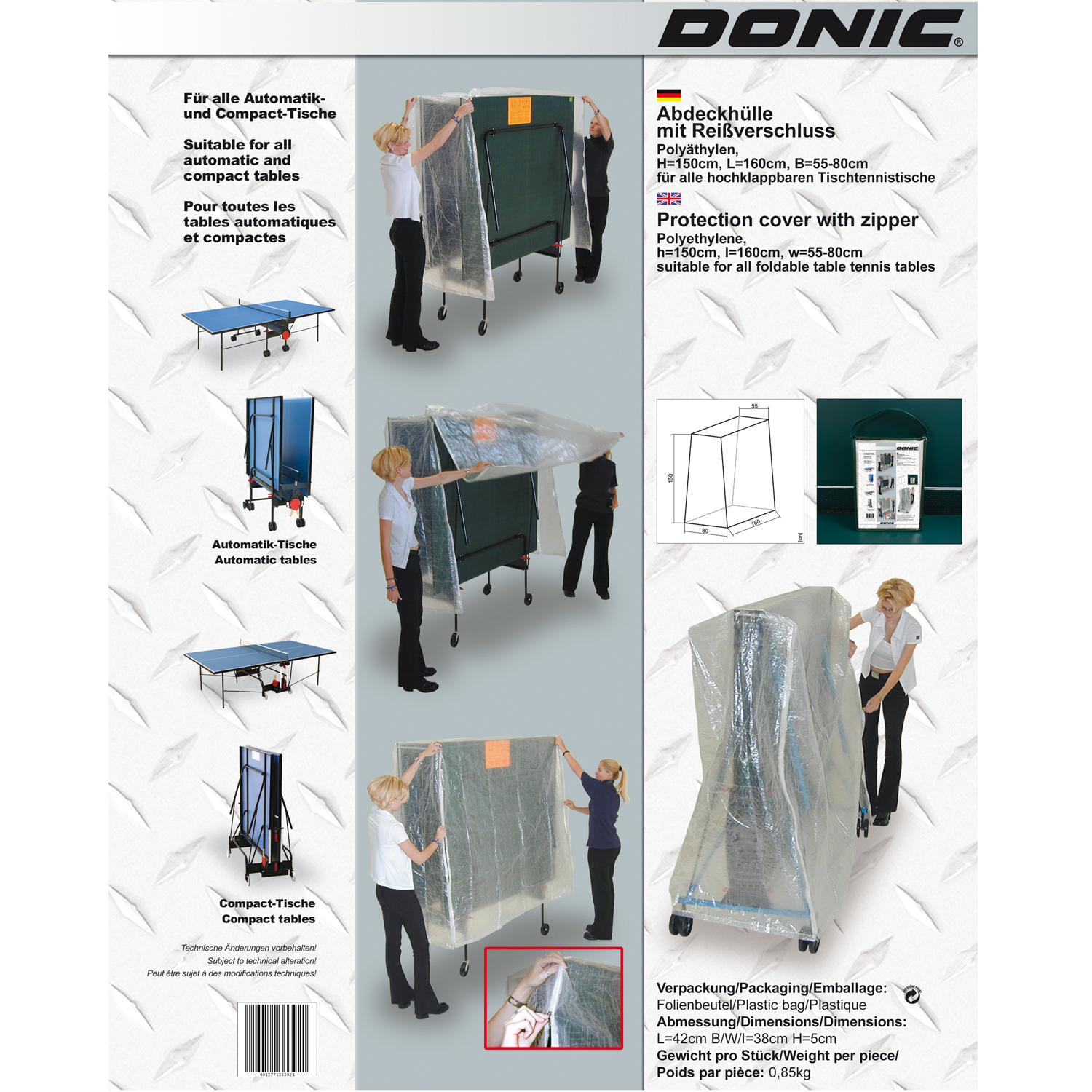 Donic Abdeckhülle