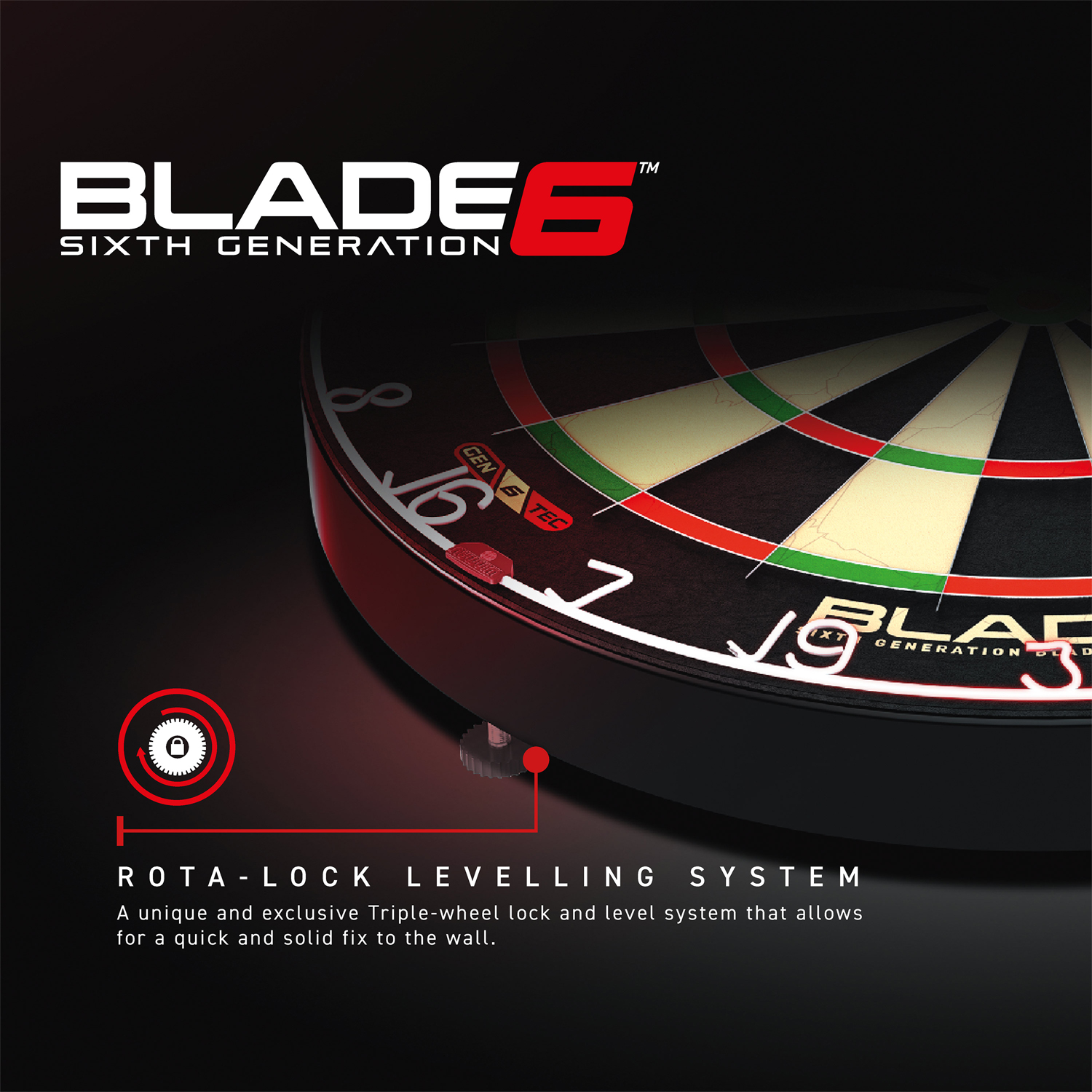 Dartboard "Blade 6 Triple Core Carbon 3032"
