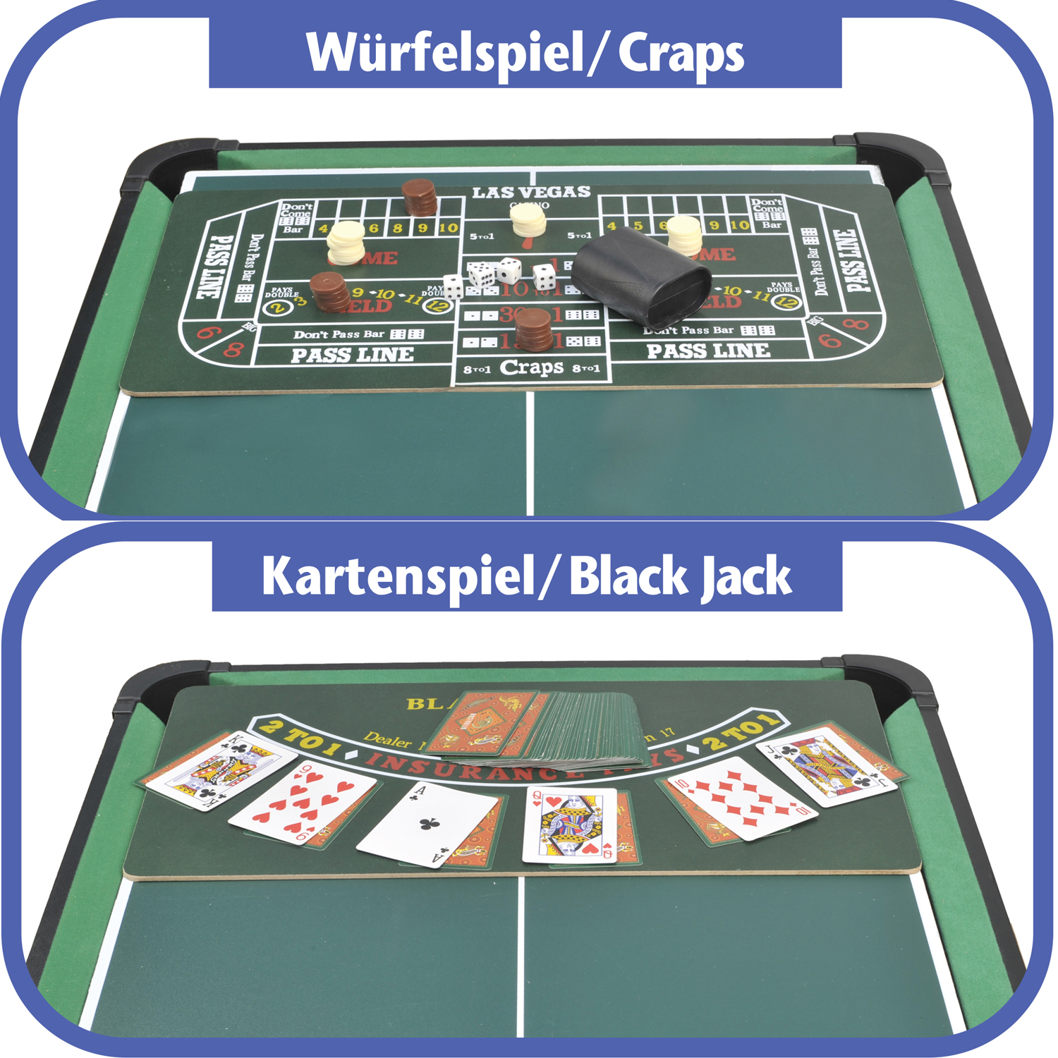 Carromco Multifunktionstisch 14 in 1 - "MULTIFUN"