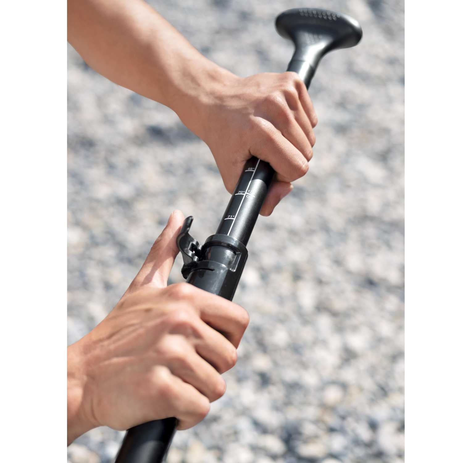 verstellbares 217 cm Aluminium-Paddel (4-teilig)