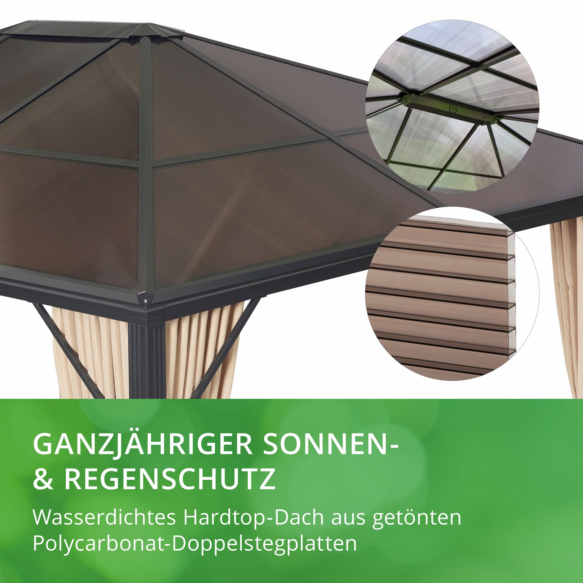 Profi-Pavillon, Sonnen- & Regenschutz