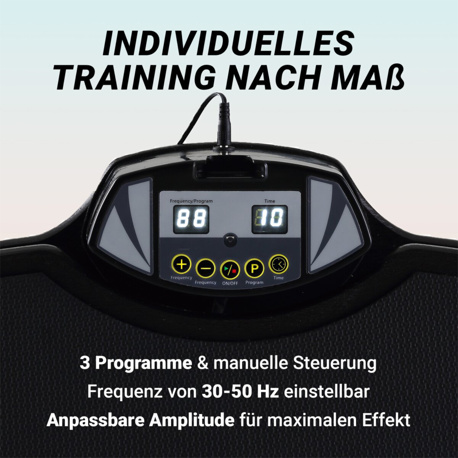 Drei verschiedene Programmeinstellungen