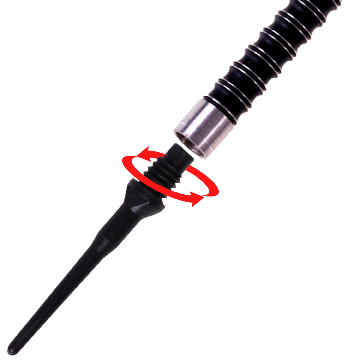 Ausgestattet mit einem englischen 2BA Kleingewinde (4,7 mm)