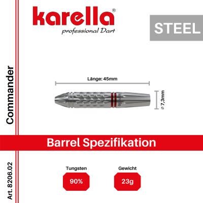 Steeldart "Commander" Spezifikation