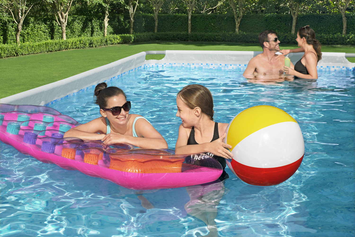 Frame Swimming Pool Set "Power Steel Eckig"