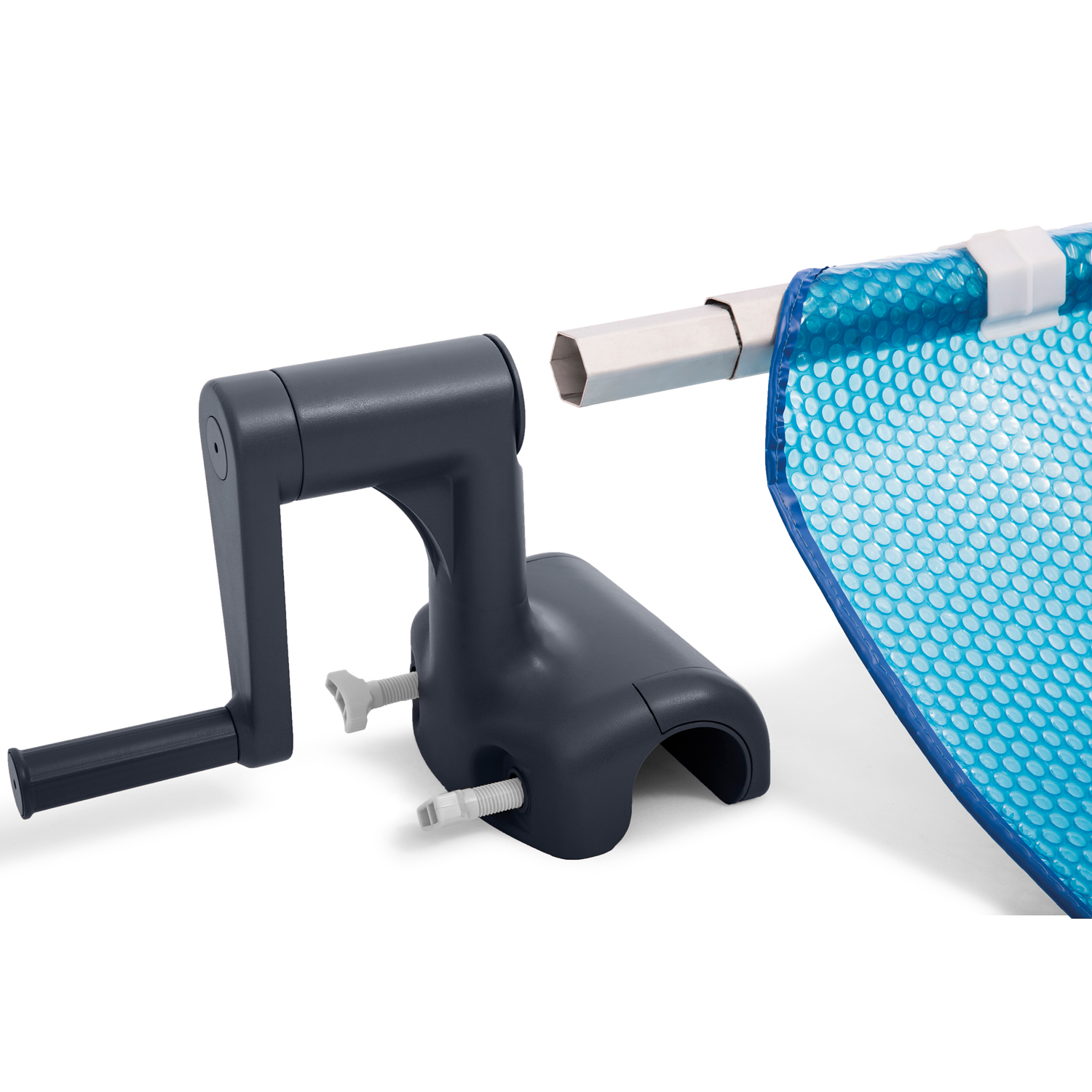 Aufrollvorrichtung für Solarplanen (ohne Solarplane)